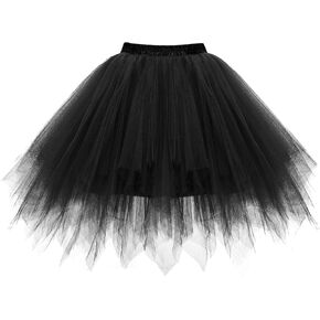 HomRain Women's 1950s Vintage Tutu Skirt Ballet Bubble Dance Skirts for Cosplay Party Adult Skirts