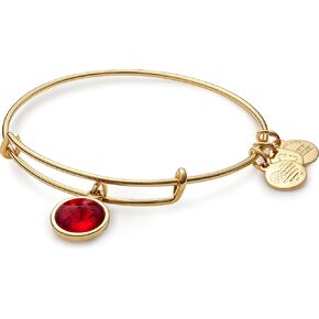 سوار Alex and Ani Bangle Bar المقلد من حجر الميلاد، 2.75 بوصة