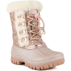 LONDON FOG Girls Youth and Toddler Icelyn Cold Weather Warm Lined Snow Boot girls boot in youth and toddler sizes