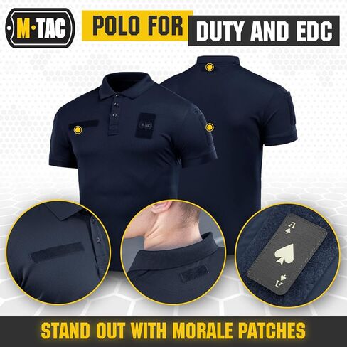 M-Tac Tactical Breathable Polo Shirt - Military Quick Dry Coolmax Short Sleeve T-Shirt for Men in Kuwait