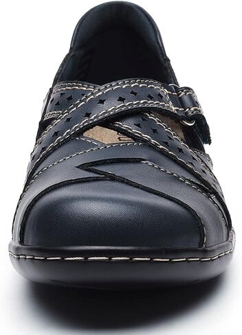 Irrefour Women's Classic Genuine Leather Casual Loafer Cute Slip-On Fashion Closed Toe Flat Sandal Comfy Work Sandal Everyday Walking Shoe in Saudi Arabia
