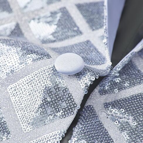 Men Sequin Shiny Stereoscopic Pattern Prom Suit Jacket One Button and Blazers Tuxedo for Wedding Banquet in Saudi Arabia
