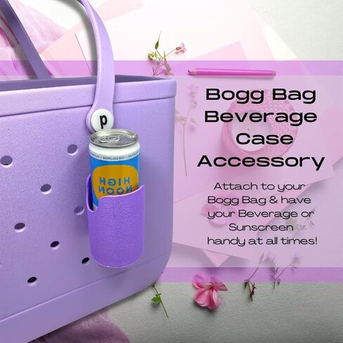BAGLETS - ملحق سحري لحامل زجاجات المياه والشرب متوافق مع حقائب Bogg - احتفظ بالزجاجات أو علب المشروبات في متناول يدك مع حقيبة اليد الخاصة بك - تناسب داخل الحقيبة أو خارجها - صنع في الولايات المتحدة الأمريكية - أبيض in Kuwait
