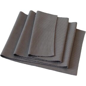 TinaKim Ribbing Knit Fabric,Waistbands Collar Cuffs Trim Material (Strip of Black, 40x8in) in Kuwait