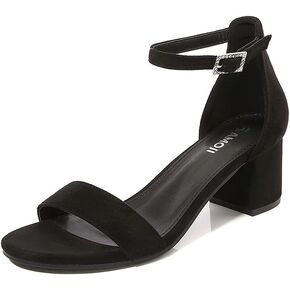 Amoji Women's 2.5 Inch Low Heel Ankle Strap Dressy Sandals 301 in Saudi Arabia