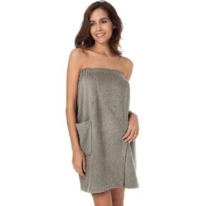 SIORO Women's Towel Wrap Bathrobe, Bamboo Cotton Spa Towels Robe with Adjustable Closure, Gym and Shower in Kuwait