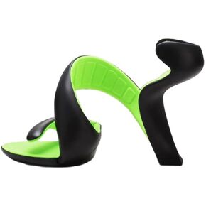 Loonglue Women Open The Toe Cut Out Strange High Heels Gladiator Sandals Fashion Sexy Snake Shape Bottomless Shoes Summer Lady Peep Toe Slippers 230531