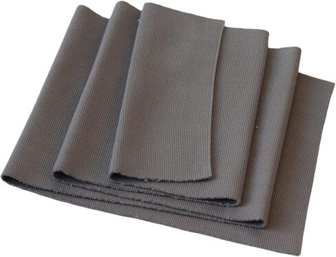 TinaKim Ribbing Knit Fabric,Waistbands Collar Cuffs Trim Material (Strip of Black, 40x8in) in Kuwait