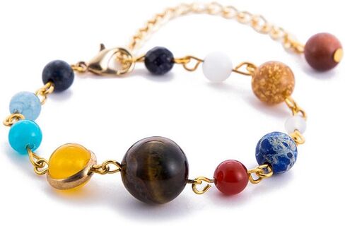 Solar System Bracelet The Eight Planets Guardian Star Earth Space Universe Galaxy Gemstone Beads Bracelet in Kuwait