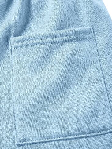 MA CROIX Essentials Mens Premium Brushed Sweat Shorts Lightweight Fleece Elastic Gym Loungewear in Kuwait