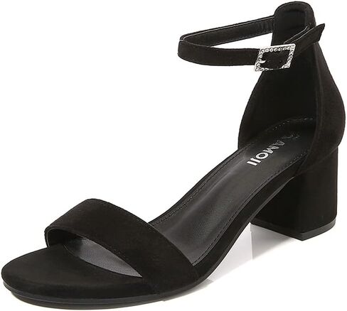 Amoji Women's 2.5 Inch Low Heel Ankle Strap Dressy Sandals 301 in Kuwait