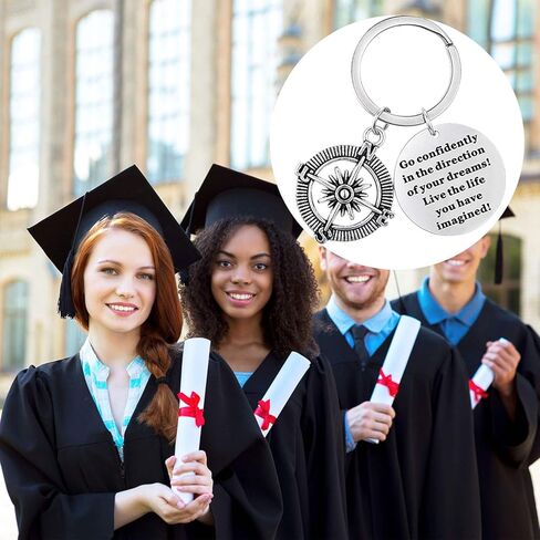 Trounistro 4 حزمة سلسلة مفاتيح التخرج ملهمة هدايا التخرج لعام 2021 الفتيات والأولاد المتخرجين in Kuwait