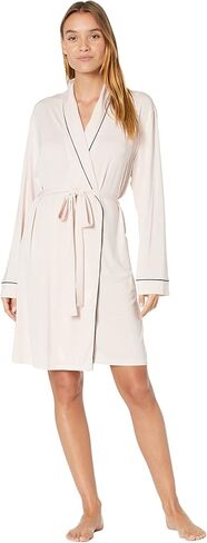 Eberjey Gisele Tuxedo Women's Robe | Wrap Front with Waist Tie in Kuwait