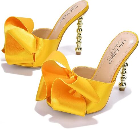 Cape Robbin Salsa Sexy High Heels for Women, Oval Open Toe Shoes Heels in Saudi Arabia