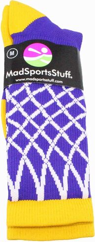 جوارب MadSportsStuff Elite لكرة السلة بطول شبكي - صُنعت في الولايات المتحدة الأمريكية in Saudi Arabia