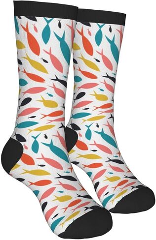 جوارب KUOAICY Fish Socks المبتكرة، جوارب كاجوال مضحكة ومجنونة للنساء والرجال in Kuwait