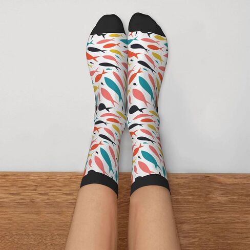 جوارب KUOAICY Fish Socks المبتكرة، جوارب كاجوال مضحكة ومجنونة للنساء والرجال in Kuwait