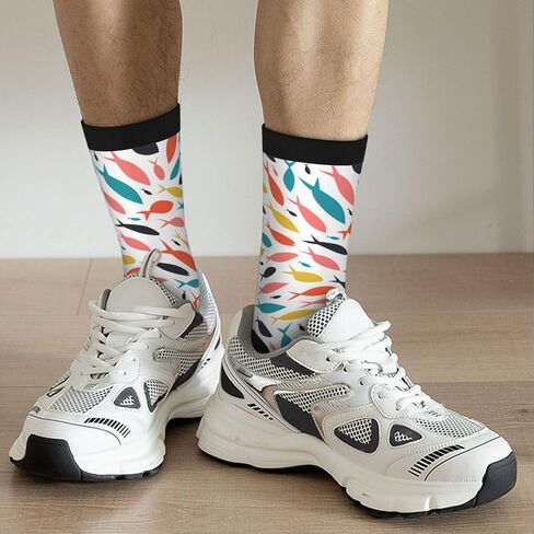 جوارب KUOAICY Fish Socks المبتكرة، جوارب كاجوال مضحكة ومجنونة للنساء والرجال in Kuwait