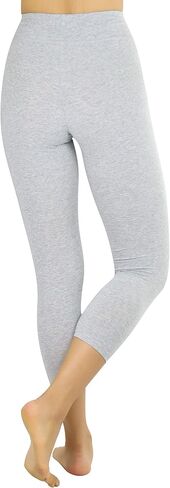 ToBeInStyle Women's Cotton-Spandex Capri Leggings in Kuwait