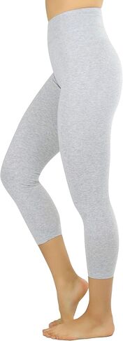ToBeInStyle Women's Cotton-Spandex Capri Leggings in Kuwait