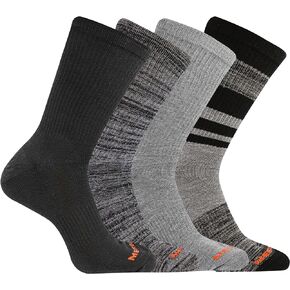جوارب Merrell للرجال والنساء مبطنة متوسطة الوزن - 4 أزواج - إدارة الرطوبة ومضادة للرائحة in Saudi Arabia
