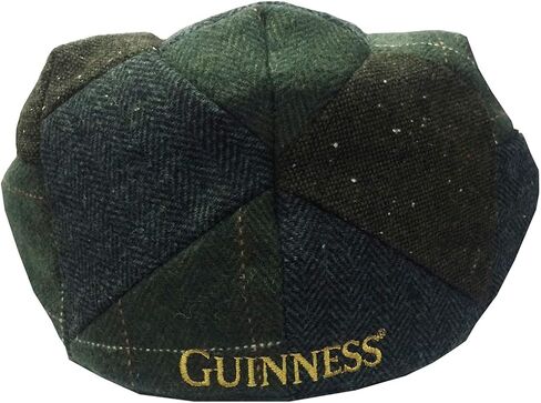 Guinness Official Merchandise Green Guin Tweed Check Patch Flat Cap for Men in Saudi Arabia