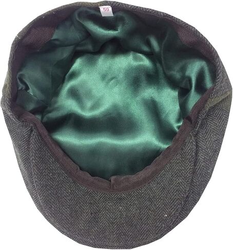Guinness Official Merchandise Green Guin Tweed Check Patch Flat Cap for Men in Saudi Arabia