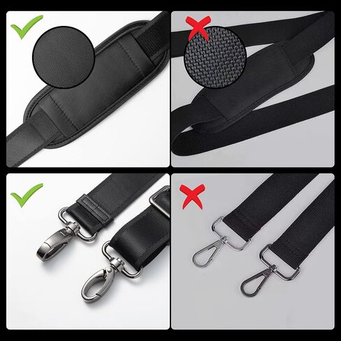 حزام حمل الحيوانات الأليفة قابل للتعديل مع خطافات معدنية دوارة لحمل الأمتعة وحقائب الكمبيوتر المحمول من Qishare 59inch in Kuwait