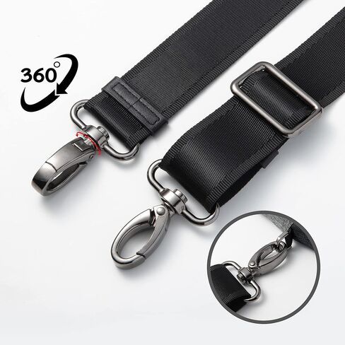 حزام حمل الحيوانات الأليفة قابل للتعديل مع خطافات معدنية دوارة لحمل الأمتعة وحقائب الكمبيوتر المحمول من Qishare 59inch in Kuwait