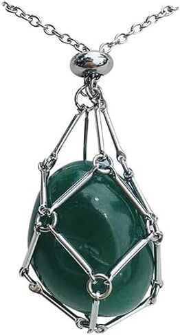 عقد حامل حجر كريستال من جوهوبسون، عقد حامل قلادة كريستال قابل للتعديل، عقد حامل كريستال يدوي الصنع، مجوهرات احجار كريمة هدية للنساء والرجال in Kuwait