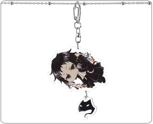 سلسلة مفاتيح تشويا ناكاهارا انيمي كوسبلاي دازاي اوسامو من اليبوي، قلادة من الاكريليك 4 قطع in Kuwait