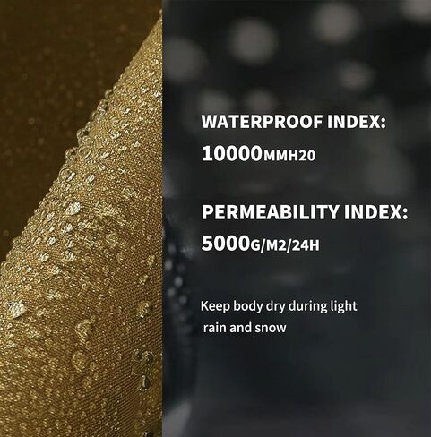 Actleis Men's Waterproof Snowboarding Jacket Winter Warm Windproof Ski Snow Coat With Hood in Kuwait