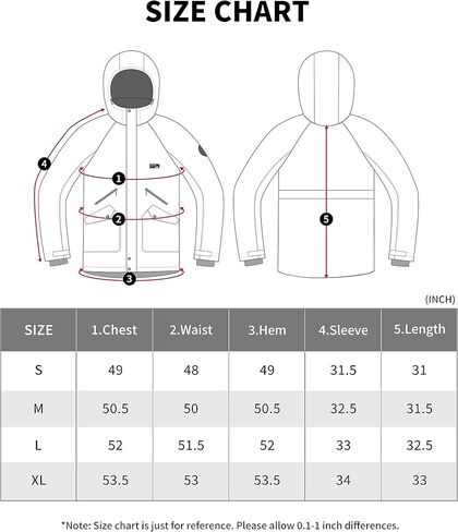 Actleis Men's Waterproof Snowboarding Jacket Winter Warm Windproof Ski Snow Coat With Hood in Kuwait
