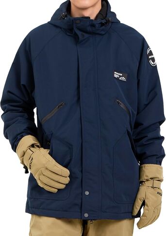 Actleis Men's Waterproof Snowboarding Jacket Winter Warm Windproof Ski Snow Coat With Hood in Kuwait