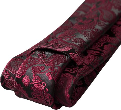 HBselect العلاقات للرجال بيزلي التعادل وجيب الكلاسيكية الأزهار الرجال العلاقات منديل أزرار أكمام مجموعة الزفاف ربطة العنق in Kuwait