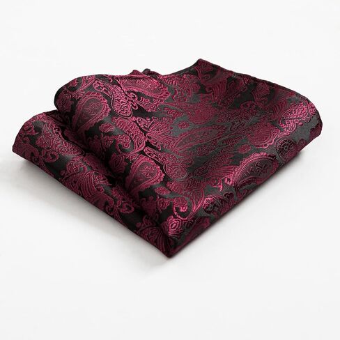 HBselect العلاقات للرجال بيزلي التعادل وجيب الكلاسيكية الأزهار الرجال العلاقات منديل أزرار أكمام مجموعة الزفاف ربطة العنق in Kuwait