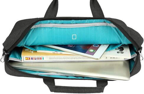 KROSER Laptop Bag for Men, Laptop Case 17 Inch Expandable Computer Bag, Waterproof Laptop Briefcase Bag With Anti Theft, Messenger Shoulder Bag for Women Business Office Travel, Black in Kuwait