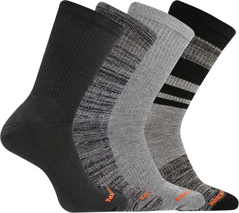 جوارب Merrell للرجال والنساء مبطنة متوسطة الوزن - 4 أزواج - إدارة الرطوبة ومضادة للرائحة in Kuwait
