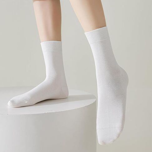 Mcool Mary Womens Crew Socks Ankle Thin Soft Cotton Casual Crozy Solid Bootie Socks for Women 6 Pack in Saudi Arabia