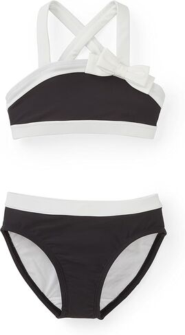 Hope & Henry Girls' Two-Piece Bikini Swimsuit with Ruffle and Bow Details in Saudi Arabia