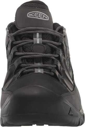 KEEN Men's Targhee 3 Low Height Waterproof Hiking Shoes, Black/Steel Grey, 12 in Saudi Arabia
