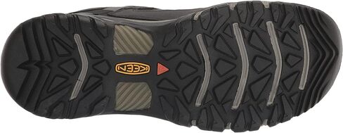 KEEN Men's Targhee 3 Low Height Waterproof Hiking Shoes, Black/Steel Grey, 12 in Saudi Arabia