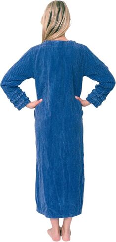 Bath & Robes Women's Full Length 100% Cotton Chenille Robe in Kuwait