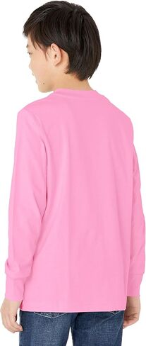 Amazon Essentials Unisex Kids and Toddlers' Long-Sleeve Rib Cuff T-Shirt, Pack of 2 in Saudi Arabia