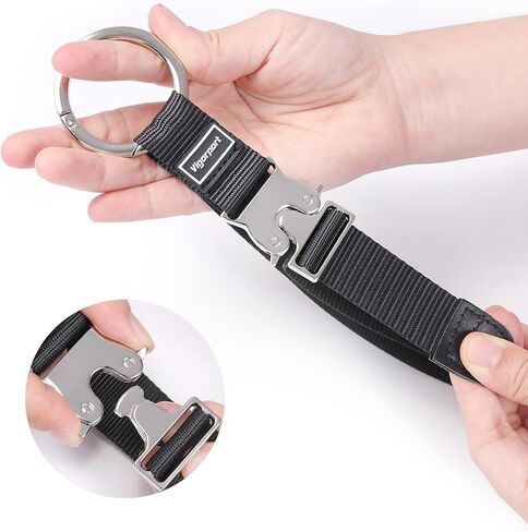 Vigorport إضافة أحزمة الأمتعة للحقيبة، حزام قابض السترة لحقيبة الظهر للسفر، حزام حقيبة الأمتعة، إضافة حقيبة ملحقات مرفقة قابلة للتعديل لتوصيل أمتعتك الثلاثة معًا وإكسسوارات السفر in Kuwait