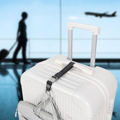 Vigorport إضافة أحزمة الأمتعة للحقيبة، حزام قابض السترة لحقيبة الظهر للسفر، حزام حقيبة الأمتعة، إضافة حقيبة ملحقات مرفقة قابلة للتعديل لتوصيل أمتعتك الثلاثة معًا وإكسسوارات السفر in Kuwait