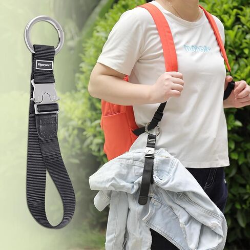 Vigorport إضافة أحزمة الأمتعة للحقيبة، حزام قابض السترة لحقيبة الظهر للسفر، حزام حقيبة الأمتعة، إضافة حقيبة ملحقات مرفقة قابلة للتعديل لتوصيل أمتعتك الثلاثة معًا وإكسسوارات السفر in Kuwait