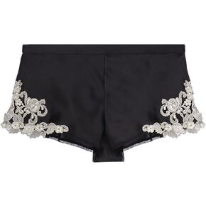 شورت النوم La Perla Maison من الساتان الحريري مع Frastaglio in Kuwait