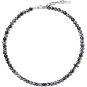 COAI Religious Jewelry Cross Stone Beaded Necklace