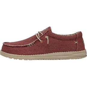 Hey Dude Men's Wally Stitch | Men's Loafers | Men's Slip On Shoes | Comfortable & Light-Weight